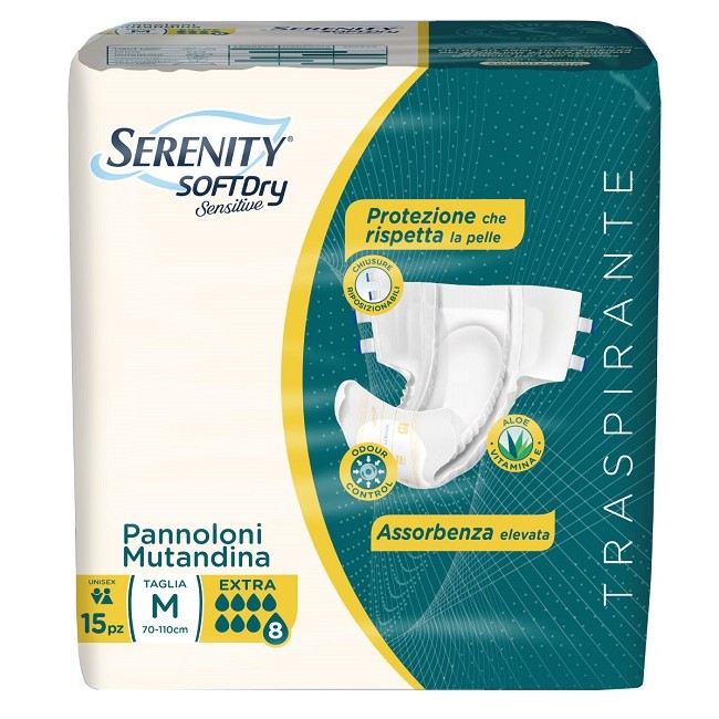 Pannolone Mutandina Serenity Sd Sensitive Extra M 15 Pezzi Pannolone Mutandina Serenity Sd Sensitive Extra M 15 Pezzi