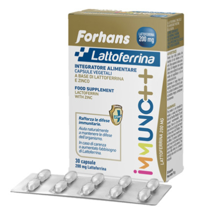 FORHANS LATTOFERRINA IMMUNO++ 200 MG LATTOFERRINA 30 CAPSULE FORHANS LATTOFERRINA IMMUNO++ 200 MG LATTOFERRINA 30 CAPSULE
