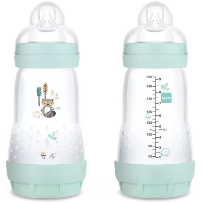 Mam Biberon Easy Start 260 Ml 2+ Tettarella 2 Maschio 2 Pezzi Mam Biberon Easy Start 260 Ml 2+ Tettarella 2 Maschio 2 Pezzi