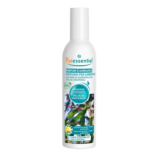 PURESSENTIEL PROFUMO AMBIENTE DOLCEZZA VIVIFICANTE ECOCERT 90 ML PURESSENTIEL PROFUMO AMBIENTE DOLCEZZA VIVIFICANTE ECOCERT 90 ML