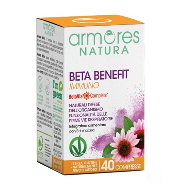 ARMORES BETA BENEFIT IMMUNO 40 COMPRESSE ARMORES BETA BENEFIT IMMUNO 40 COMPRESSE