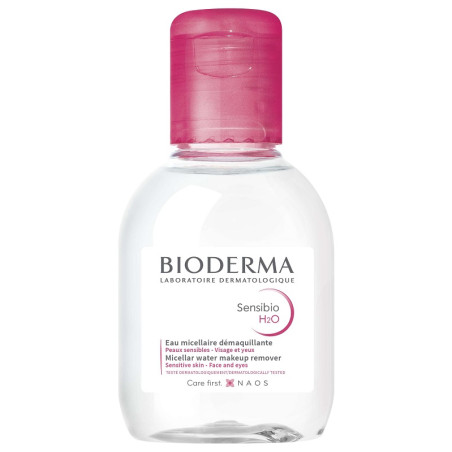 Confezione da 100 ml di Bioderma Sensibio H2O Soluzione Micellare Struccante Per Pelli Sensibili.