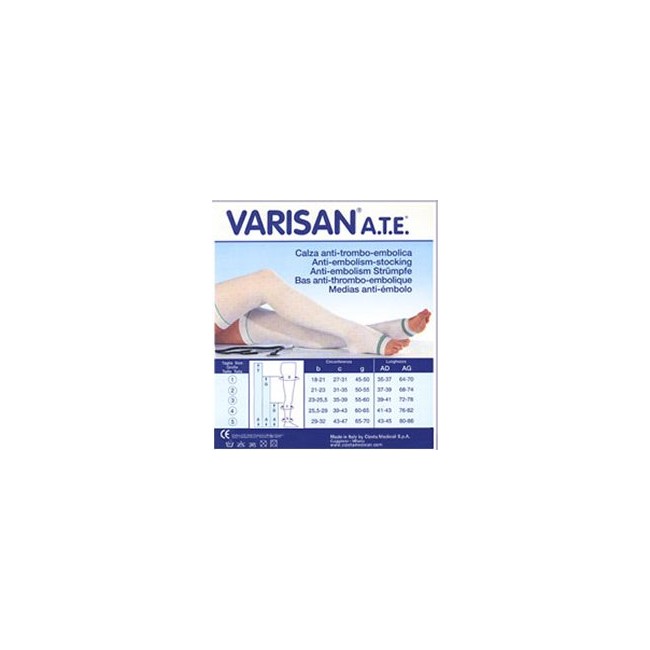 VARISAN ATE 18MMHG CALZA AUTOREGGENTE AG PA BIANCO 1 VARISAN ATE 18MMHG CALZA AUTOREGGENTE AG PA BIANCO 1