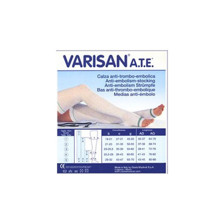 VARISAN ATE 18MMHG CALZA AUTOREGGENTE AG PA BIANCO 1 VARISAN ATE 18MMHG CALZA AUTOREGGENTE AG PA BIANCO 1