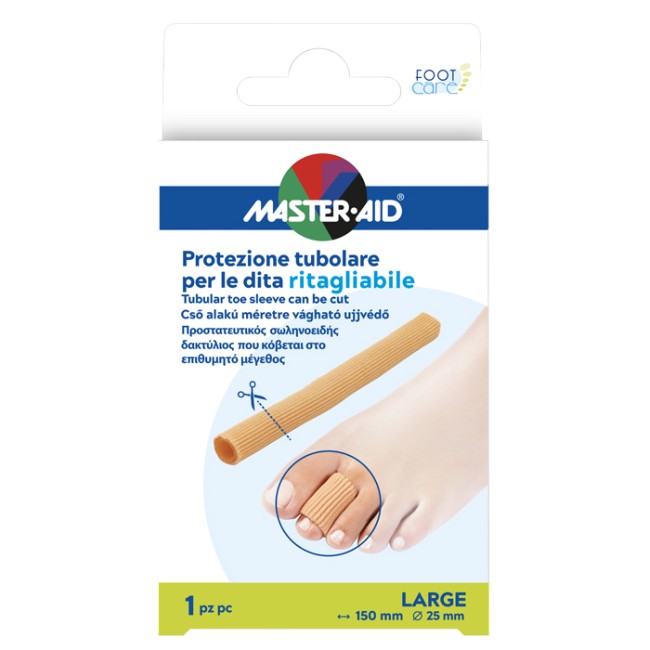 PROTEZIONE TUBOLARE MASTER-AID FOOTCARE RITAGLIABILE 15 CM 25 MM LARGE C8 PROTEZIONE TUBOLARE MASTER-AID FOOTCARE RITAGLIABILE 15 CM 25 MM LARGE C8
