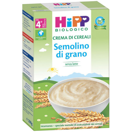 Hipp Bio Crema Cereali Semolino Di Grano 200 G