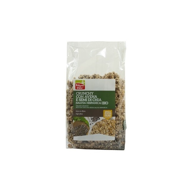 FSC CRUNCHY CON AVENA E SEMI DI CHIA BIO CON OLIO DI GIRASOLE SENZA OLIO DI PALMA 375 G FSC CRUNCHY CON AVENA E SEMI DI CHIA BIO CON OLIO DI GIRASOLE SENZA OLIO DI PALMA 375 G