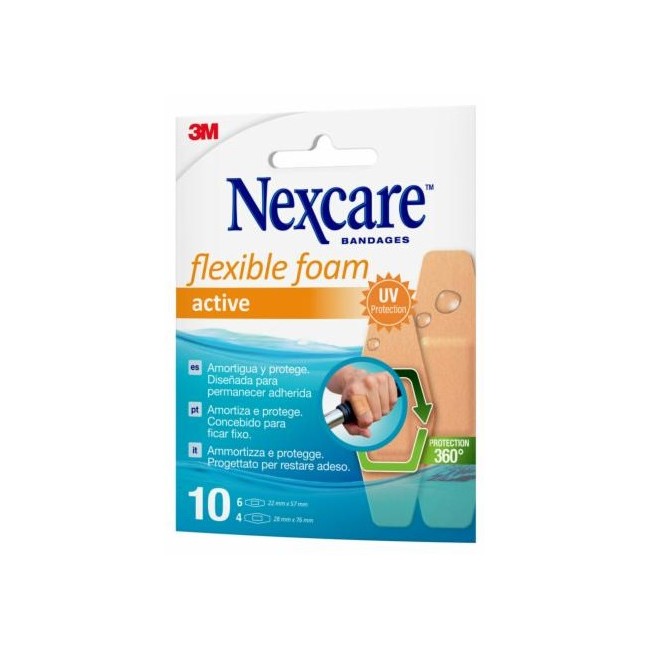 CEROTTO PREPARATO 3M NEXCARE ACTIVE 360 GRADI N1010ASDX02 ASSORTITI 2 MISURE 6 CEROTTI 22X57MM + 4 CEROTTI 28X76MM CEROTTO PREPARATO 3M NEXCARE ACTIVE 360 GRADI N1010ASDX02 ASSORTITI 2 MISURE 6 CEROTTI 22X57MM + 4 CEROTTI 28X76MM