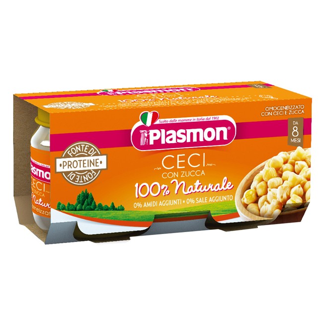 PLASMON OMOGENEIZZATO CECI/ZUCCA 2 X 80 G PLASMON OMOGENEIZZATO CECI/ZUCCA 2 X 80 G