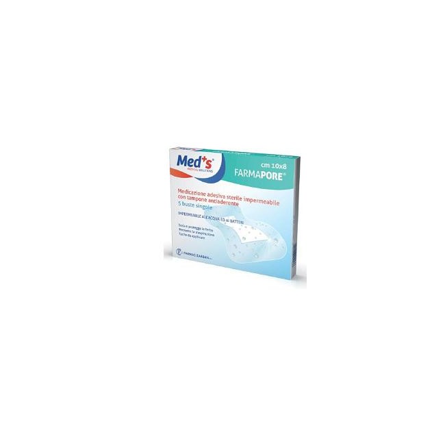 MEDS PORE MEDICAZIONE IN POLIURETANO ADESIVA IMPERMEABILE 10X12CM 5 PEZZI MEDS PORE MEDICAZIONE IN POLIURETANO ADESIVA IMPERMEABILE 10X12CM 5 PEZZI
