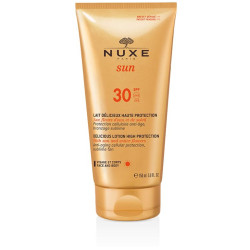 Tubo da 150 ml di Nuxe Sun Latte Solare Fondente Viso e Corpo Spf 30