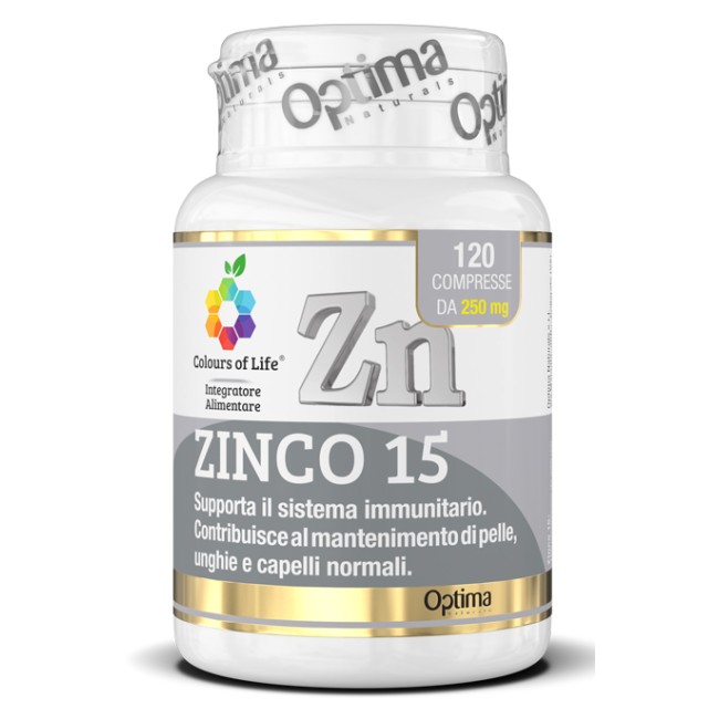 COLOURS OF LIFE ZINCO 15 120 COMPRESSE COLOURS OF LIFE ZINCO 15 120 COMPRESSE