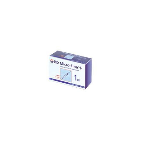 SIRINGA PER INSULINA BECTON DICKINSON 1 ML 100 UI AGO 29 GAUGE 30 PEZZI
