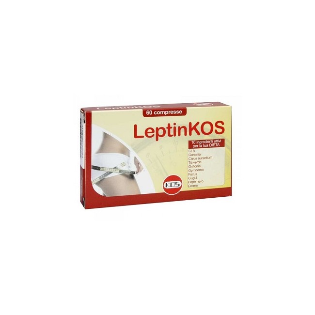 Confezione da 60 compresse di Kos Leptinkos, integratore per dimagrire e controllare l'appetito.