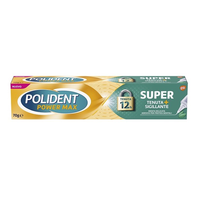 POLIDENT SUPER TENUTA+SIGILLANTE MENTA DELICATA ADESIVO PROTESI DENTALE 70 G POLIDENT SUPER TENUTA+SIGILLANTE MENTA DELICATA ADESIVO PROTESI DENTALE 70 G