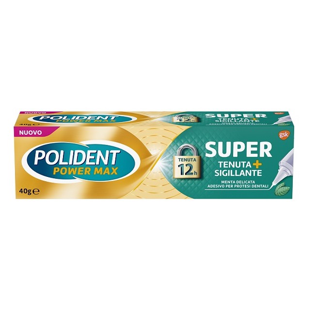 POLIDENT SUPER TENUTA+SIGILLANTE MENTA DELICATA ADESIVO PROTESI DENTALE 40 G POLIDENT SUPER TENUTA+SIGILLANTE MENTA DELICATA ADESIVO PROTESI DENTALE 40 G