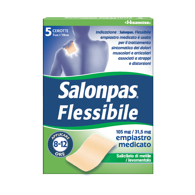 SALONPAS FLESSIBILE*5CER7x10CM SALONPAS FLESSIBILE*5CER7x10CM