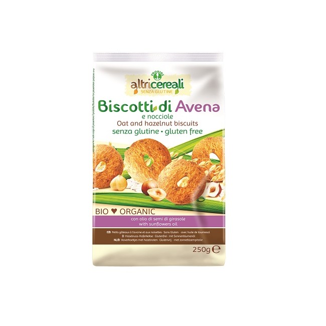 ALTRICEREALI BISCOTTI ALL'AVENA/NOCCIOLE BIO 250 G ALTRICEREALI BISCOTTI ALL'AVENA/NOCCIOLE BIO 250 G