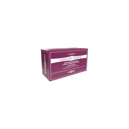 Confezione da 20 stick di Deflux Forte, integratore per reflusso gastro-esofageo.