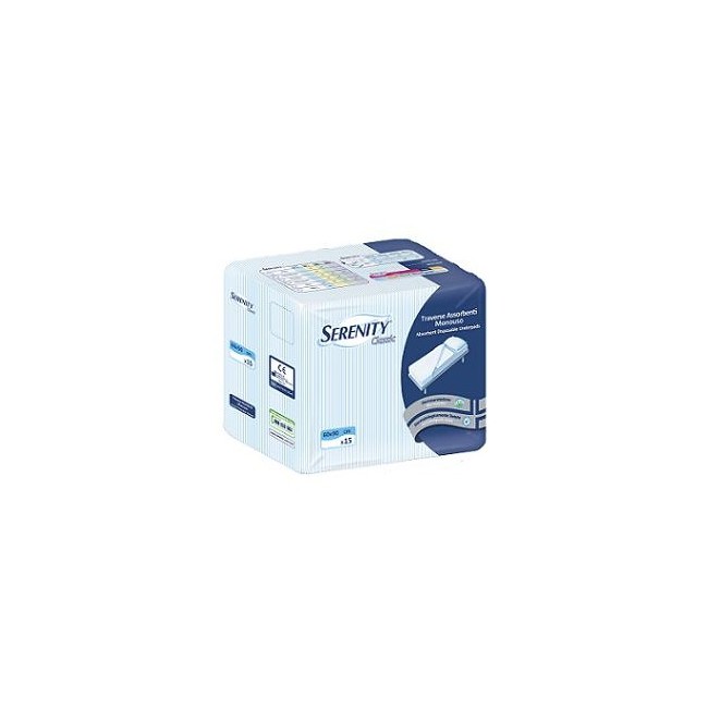 TRAVERSA SALVAMATERASSO PER INCONTINENZA SERENITY CLASSIC RIMBOCCABILE MISURA 80X180CM 30 PEZZI