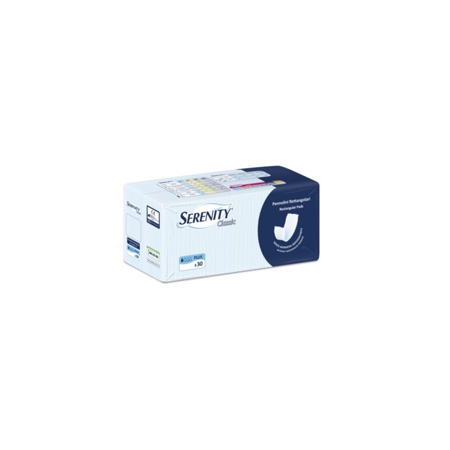 PANNOLONE PER INCONTINENZA FORMATO RETTANGOLARE SENZA BARRIERA SERENITY 30 PEZZI PANNOLONE PER INCONTINENZA FORMATO RETTANGOLARE SENZA BARRIERA SERENITY 30 PEZZI