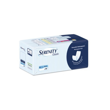 PANNOLONE PER INCONTINENZA FORMATO RETTANGOLARE SENZA BARRIERA SERENITY 30 PEZZI PANNOLONE PER INCONTINENZA FORMATO RETTANGOLARE SENZA BARRIERA SERENITY 30 PEZZI