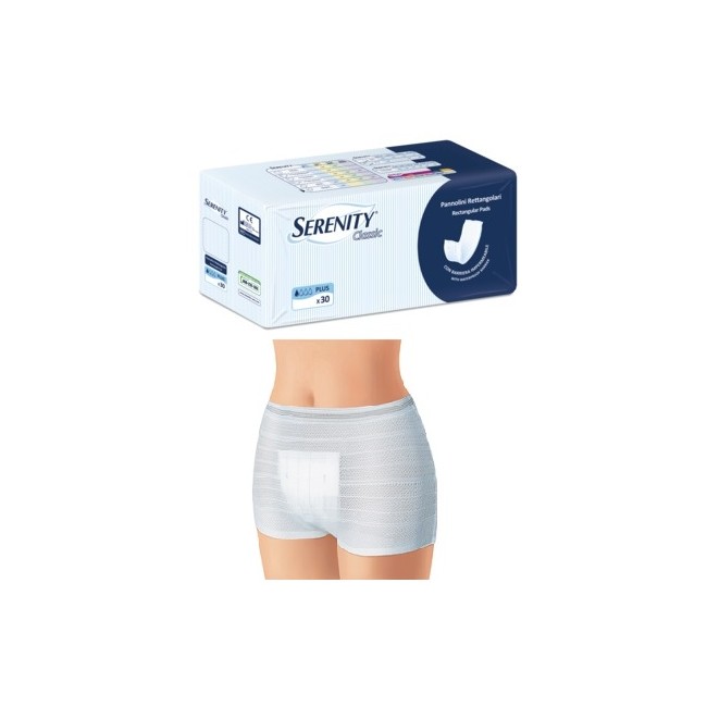 PANNOLONE PER INCONTINENZA FORMATO RETTANGOLARE CON BARRIERA SERENITY 30 PEZZI PANNOLONE PER INCONTINENZA FORMATO RETTANGOLARE CON BARRIERA SERENITY 30 PEZZI