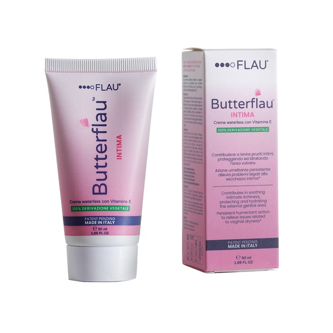 Tubetto da 50 ml di Butterflau Crema Idratante E Lenitiva Per Prurito Intimo. Tubetto da 50 ml di Butterflau Crema Idratante E Lenitiva Per Prurito Intimo.