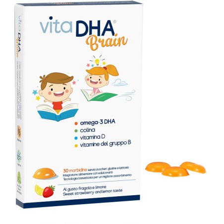 Vitadha Brain 30 Morbidine Al Gusto Fragola E Limone Vitadha Brain 30 Morbidine Al Gusto Fragola E Limone