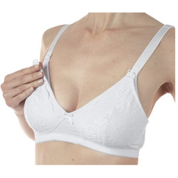 Mammy Reggiseno Cotone Allattamento White 3c