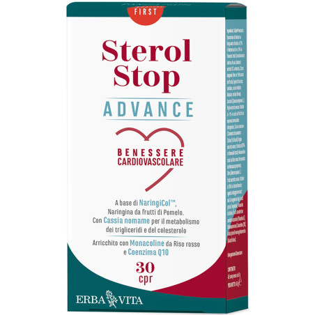 Sterol Stop Advance Integratore Per Abbassare Colesterolo 30 Compresse Sterol Stop Advance Integratore Per Abbassare Colesterolo 30 Compresse