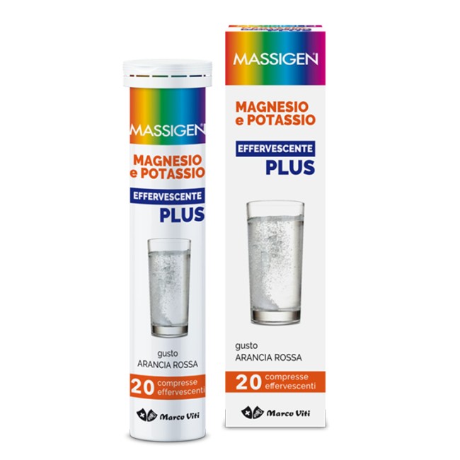 MASSIGEN MAGNESIO POTASSIO PLUS 20 COMPRESSE EFFERVESCENTI MASSIGEN MAGNESIO POTASSIO PLUS 20 COMPRESSE EFFERVESCENTI