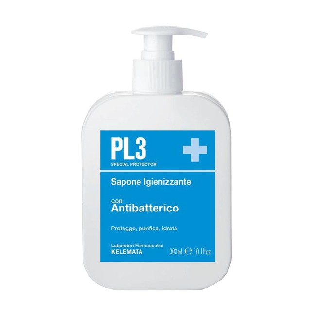 PL3 SAPONE IGIENIZZANTE CON ANTIBATTERICO 300 ML PL3 SAPONE IGIENIZZANTE CON ANTIBATTERICO 300 ML