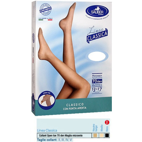 SAUBER COLLANT OPEN TOE MAGLIA MICRORETE 70 DEN COLORE MEDIO 5 LINEA CLASSICA SAUBER COLLANT OPEN TOE MAGLIA MICRORETE 70 DEN COLORE MEDIO 5 LINEA CLASSICA