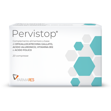 Confezione da 20 compresse di Pervistop Integratore Per Il Sistema Immunitario E La Divisione Cellulare. Confezione da 20 compresse di Pervistop Integratore Per Il Sistema Immunitario E La Divisione Cellulare.