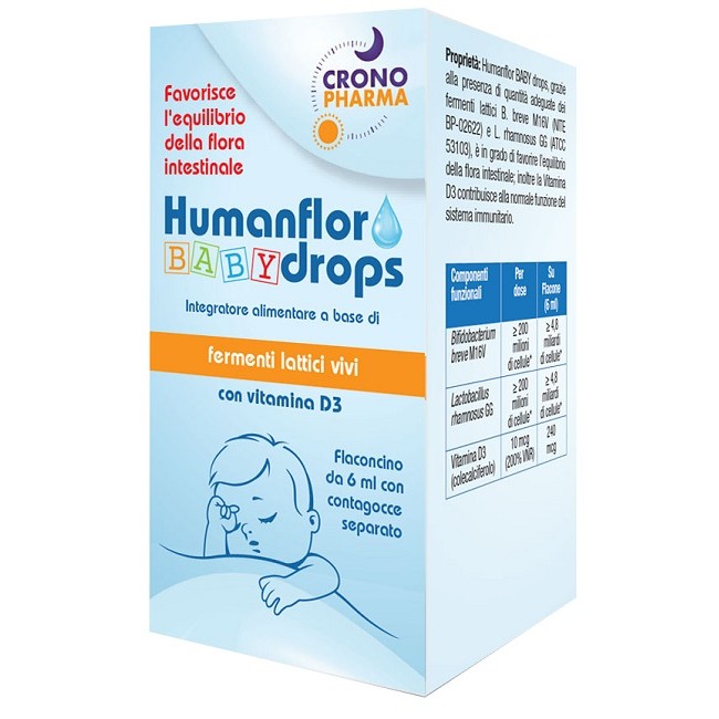 HUMANFLOR BABY DROPS 1 FLACONCINO 6 ML HUMANFLOR BABY DROPS 1 FLACONCINO 6 ML