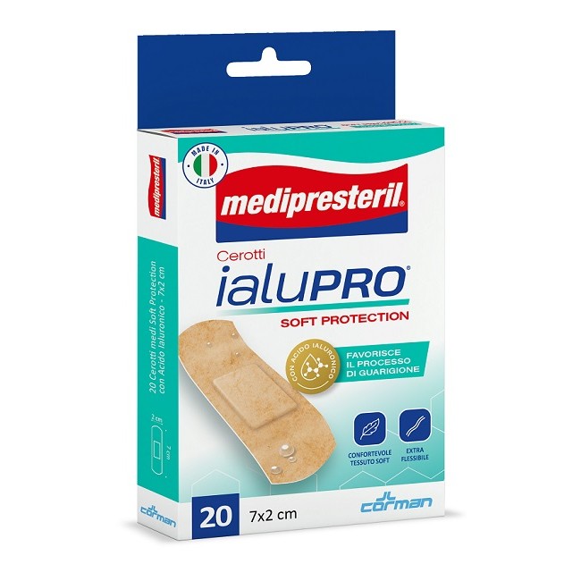 MEDIPRESTERIL CEROTTI IALUPRO SOFT PROTECTION MEDI 7X2CM 20 PEZZI MEDIPRESTERIL CEROTTI IALUPRO SOFT PROTECTION MEDI 7X2CM 20 PEZZI