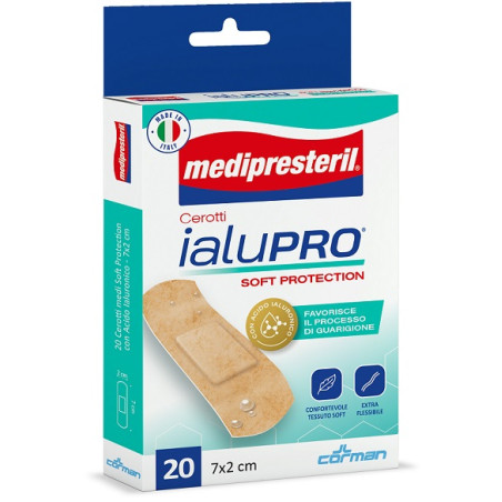 MEDIPRESTERIL CEROTTI IALUPRO SOFT PROTECTION MEDI 7X2CM 20 PEZZI MEDIPRESTERIL CEROTTI IALUPRO SOFT PROTECTION MEDI 7X2CM 20 PEZZI