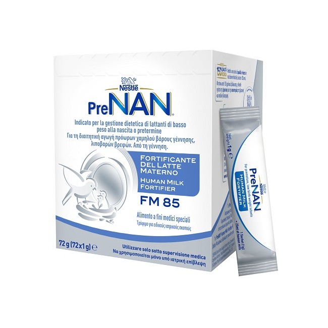PRENAN FORTIFICANTE DEL LATTE MATERNO FM85 72 BUSTINE X 1 G PRENAN FORTIFICANTE DEL LATTE MATERNO FM85 72 BUSTINE X 1 G