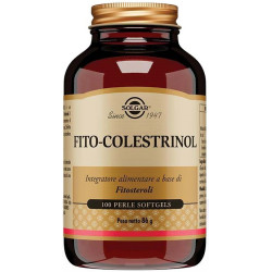 Confezione da 100 perle di Solgar Fito-Colestrinol, integratore per colesterolo e salute cardiaca.