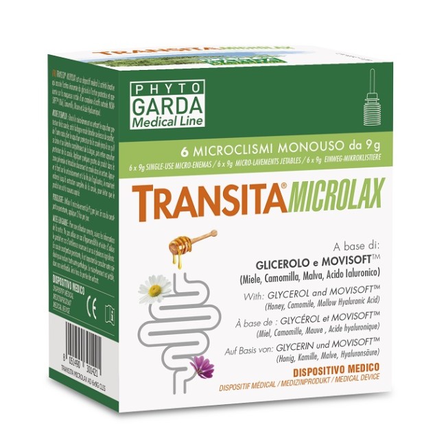 TRANSITA MICROLAX ADULTI 6 MICROCLISMI DA 9 G TRANSITA MICROLAX ADULTI 6 MICROCLISMI DA 9 G