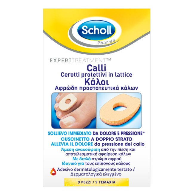 Scholl Cerotti In Lattice Protezione Calli Sollievo Immediato 9 Pezzi