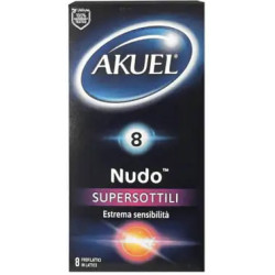 Profilattico Akuel Nudo Supersottile 8 Pezzi