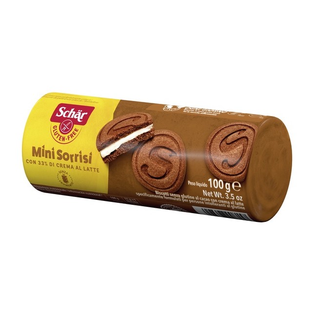 Schar Mini Sorrisi Biscotti Al Cacao Senza Glutine 100g Schar Mini Sorrisi Biscotti Al Cacao Senza Glutine 100g