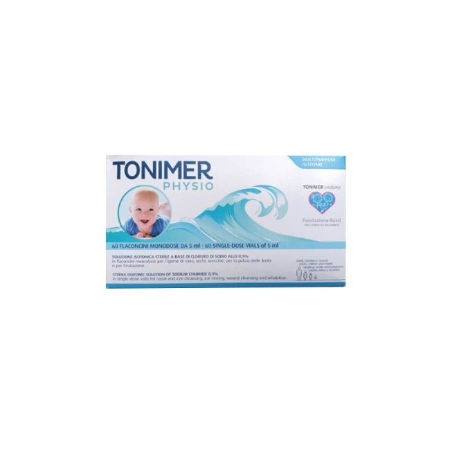 Tonimer Physio Monodose 60 Soluzione Nasale 60 Flaconcini 5 Ml
