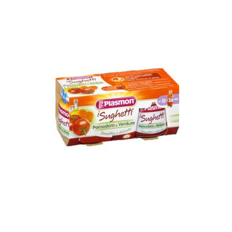 PLASMON SUGHETTO POMODORO E VERDURE 80 G X 2 PEZZI PLASMON SUGHETTO POMODORO E VERDURE 80 G X 2 PEZZI