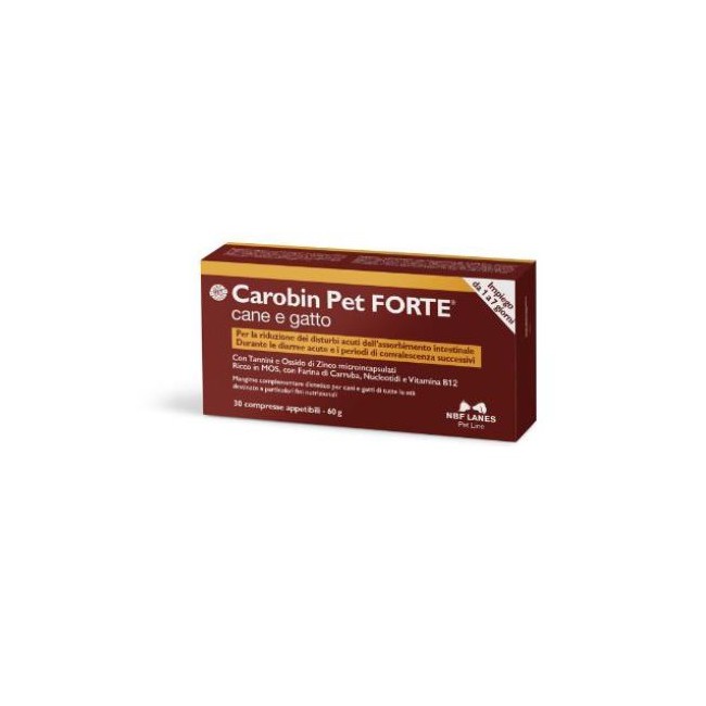 CAROBIN PET FORTE 30 COMPRESSE CAROBIN PET FORTE 30 COMPRESSE