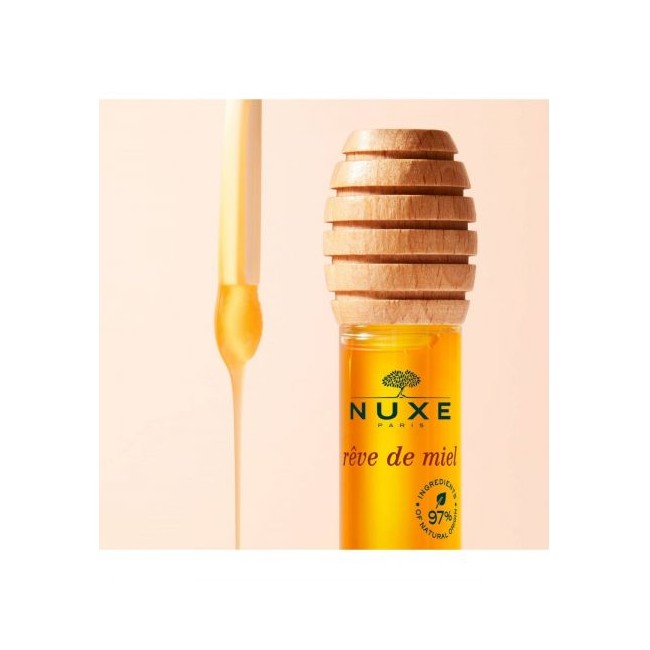Flaconcino da 10 ml di Nuxe Reve de Miel Gloss al Miele Flaconcino da 10 ml di Nuxe Reve de Miel Gloss al Miele