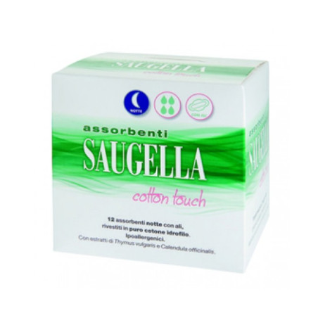 Saugella Cotton Touch Assorbenti Notte 12 Pezzi