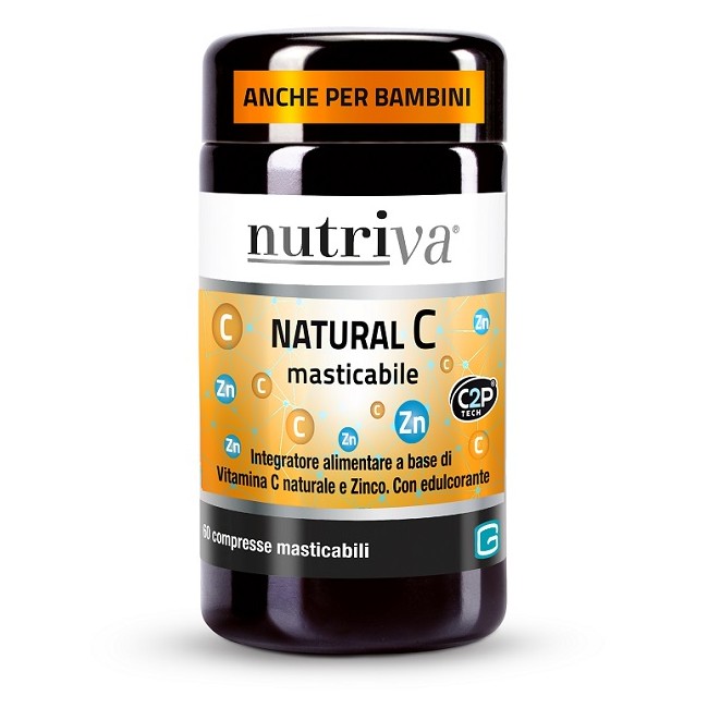 NUTRIVA NATURAL C 60 COMPRESSE MASTICABILI NUTRIVA NATURAL C 60 COMPRESSE MASTICABILI